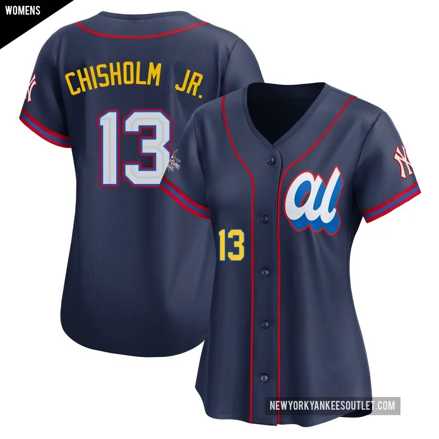 Women's New York Yankees ＃13 Jazz Chisholm Jr. Limited Navy American League 2025 All-Star Edition Jersey