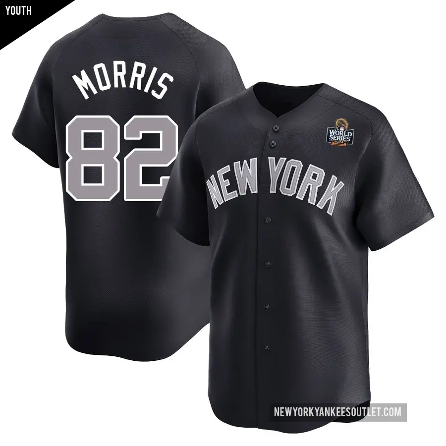 Youth New York Yankees ＃82 Cody Morris Limited Navy Alternate 2024 World Series Jersey