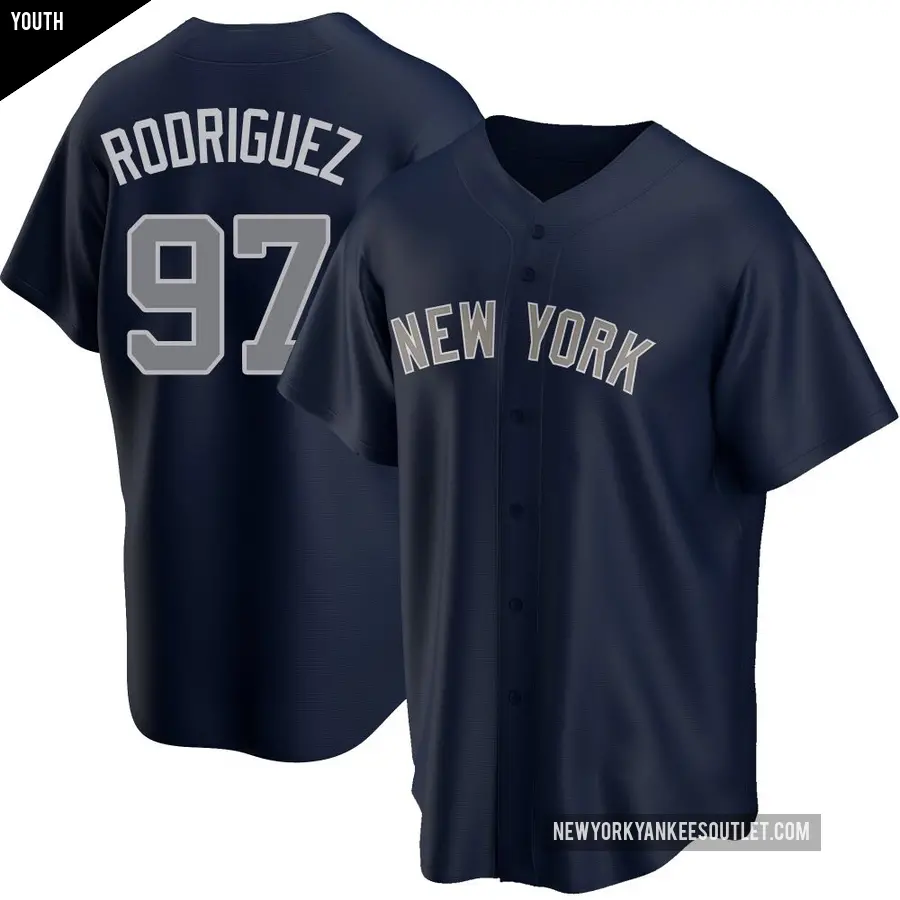 Youth New York Yankees ＃97 Jesus Rodriguez Replica Navy Alternate Jersey